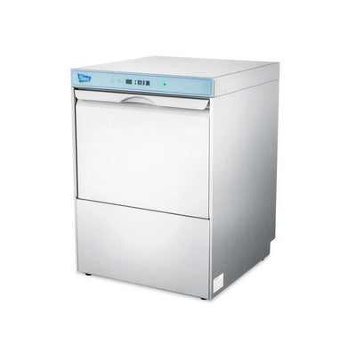 Stero SUNH-1 Undercounter High-Temperature Dishwasher, Stainless Steel, Front-Loading, Single Rack, Electric Booster, 30 Racks/Hour