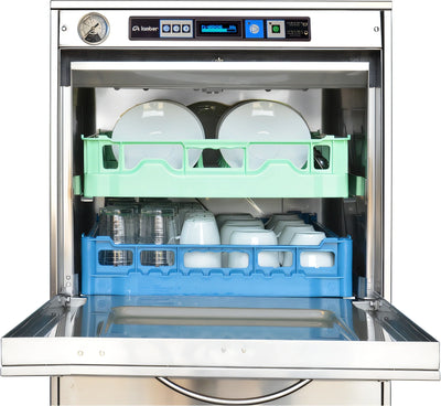 Eurodib Lamber F99DYPS High-Temp Undercounter Dishwasher with Booster, Stainless Steel, 20" x 20" Rack, 30 Racks/Hour