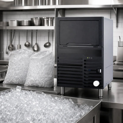 Summit Commercial BIM100 Countertop Dice Ice Machine with 100 lb/Day Production and 27 lb Storage