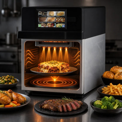 ACP XpressChef MRX1 Ventless Countertop Combination High-Speed Oven, 0.61 Cu. Ft., Touchscreen, 3000W Impingement/1000W Microwave