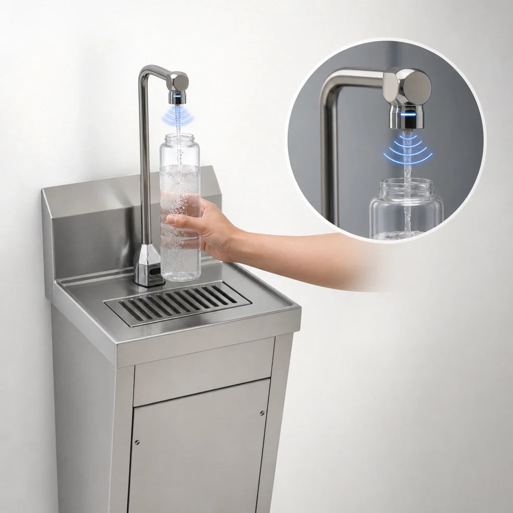 Eagle Group BF-2-08-F Wall-Mounted Hands-Free Bottle Filler Station, Still Water, Filtration Kit, Battery Backup