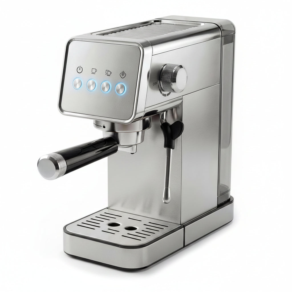 Espresso Machine Designed for Professional Brewing, 20 Bar Pressure, Milk Frother, Stainless Steel Construction