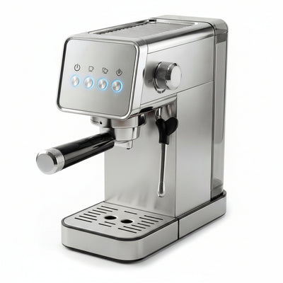 Espresso Machine Designed for Professional Brewing, 20 Bar Pressure, Milk Frother, Stainless Steel Construction