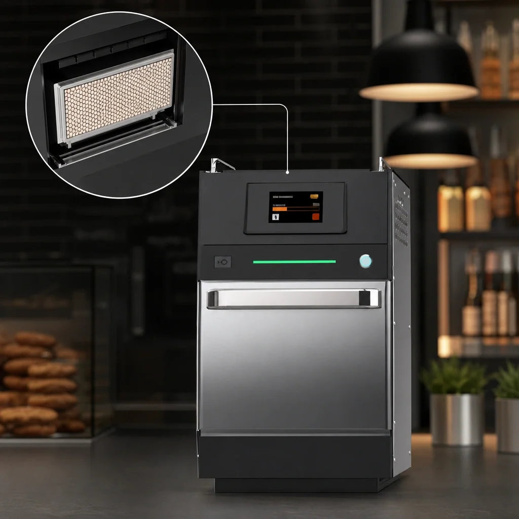 Pratica FIT SM FIT EXPRESS SM 990170 0.45 Cu. Ft. Countertop Ventless High-Speed Oven with Touchscreen and Wi-Fi/USB