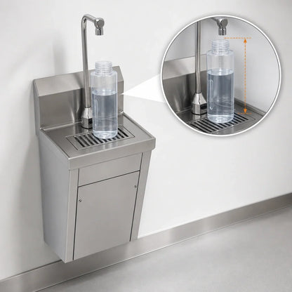 Eagle Group BF-2-08-F Wall-Mounted Hands-Free Bottle Filler Station, Still Water, Filtration Kit, Battery Backup
