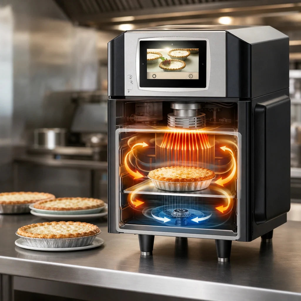 Ovention MISA-A12 Ventless Countertop Microwave & Convection Rapid Cook Oven, Touchscreen, 1/4-Size Sheet Pan Capacity