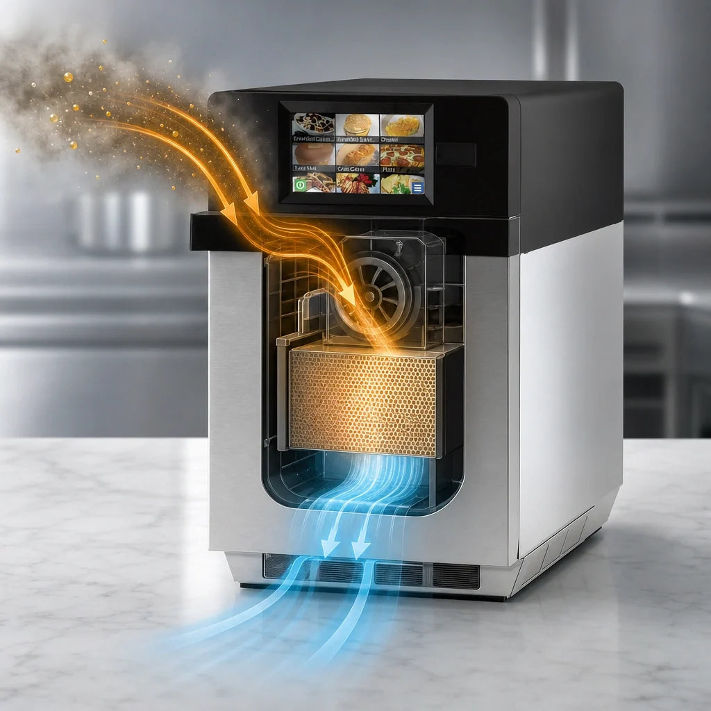 ACP XpressChef MRX1 Ventless Countertop Combination High-Speed Oven, 0.61 Cu. Ft., Touchscreen, 3000W Impingement/1000W Microwave