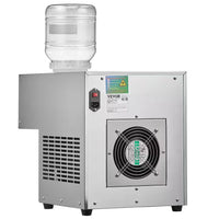 2822 Oz. /24 H Commercial Snowflake Ice Machine Silver Snow Cone Machine Ice Shaver Machine with Touchpad Controls