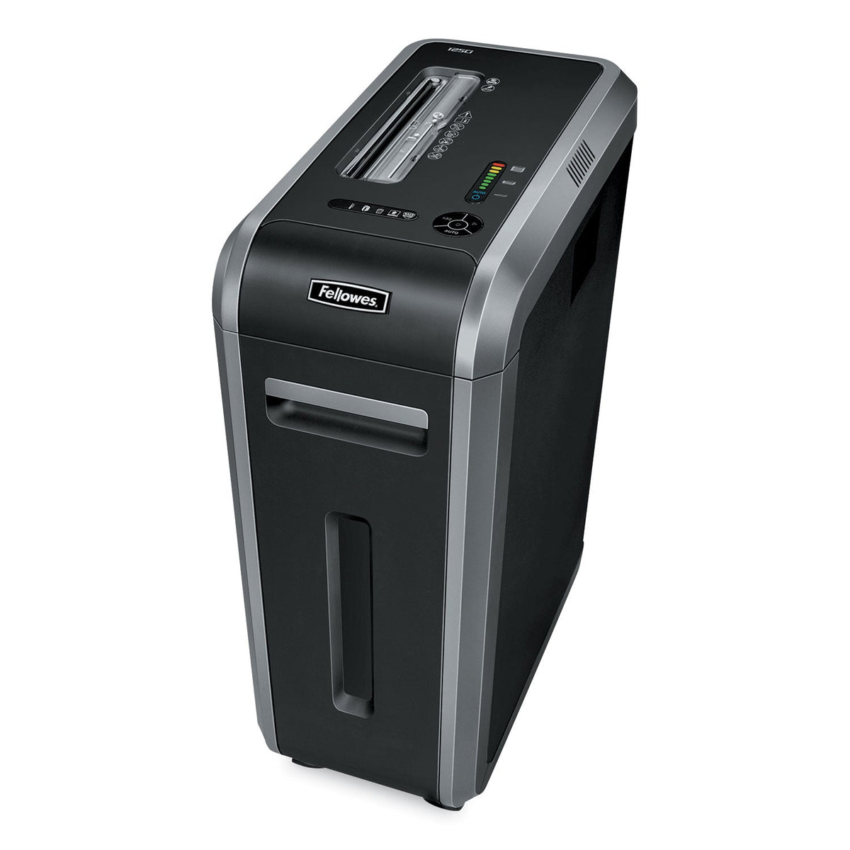 Fellowes Powershred 125i 100% Jam Proof Strip-Cut Shredder, 18 Manual Sheet Capacity