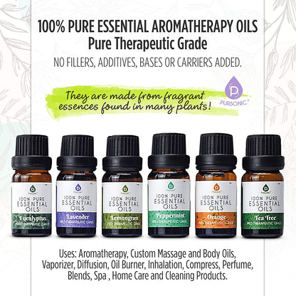 Pursonic Home Sanctuary Trio: Towel Warmer, True HEPA Air Purifier & Essential Oils