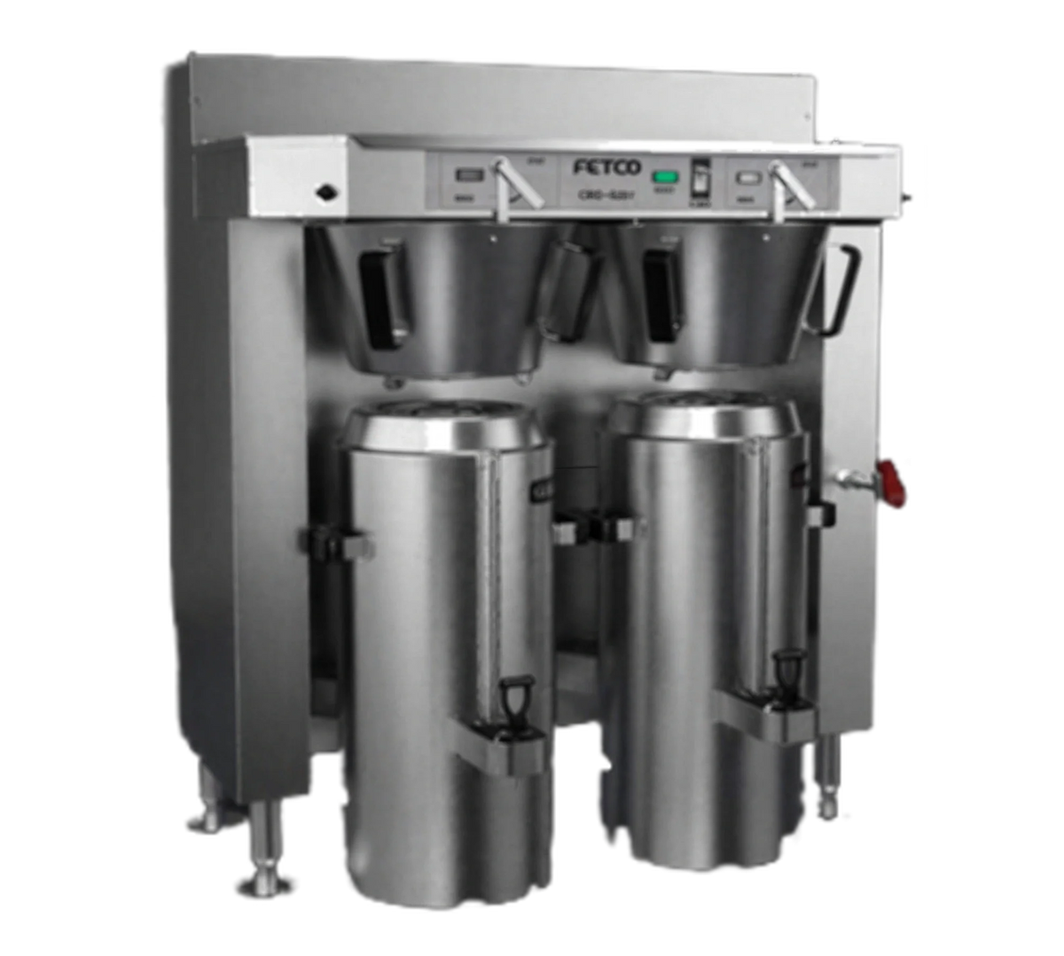 FETCO C62206MIP Twin 3-Gallon Automatic-Fill Commercial Coffee Brewer, Stainless Steel