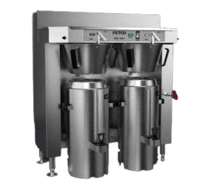 FETCO C62206MIP Twin 3-Gallon Automatic-Fill Commercial Coffee Brewer, Stainless Steel
