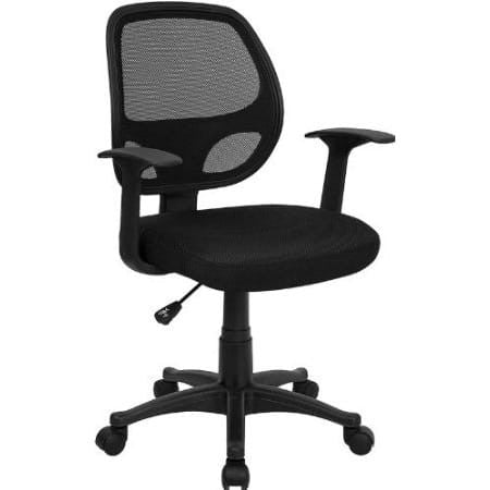 Black Mesh Mid-Back Office Chair