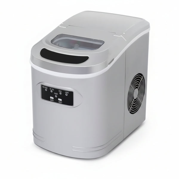 9.5 In. 27 Lbs. Portable Countertop Ice Maker Bullet Ice Machine with 2.2L Reservoir and 1.5 Lb. Bin in Metallic Silver