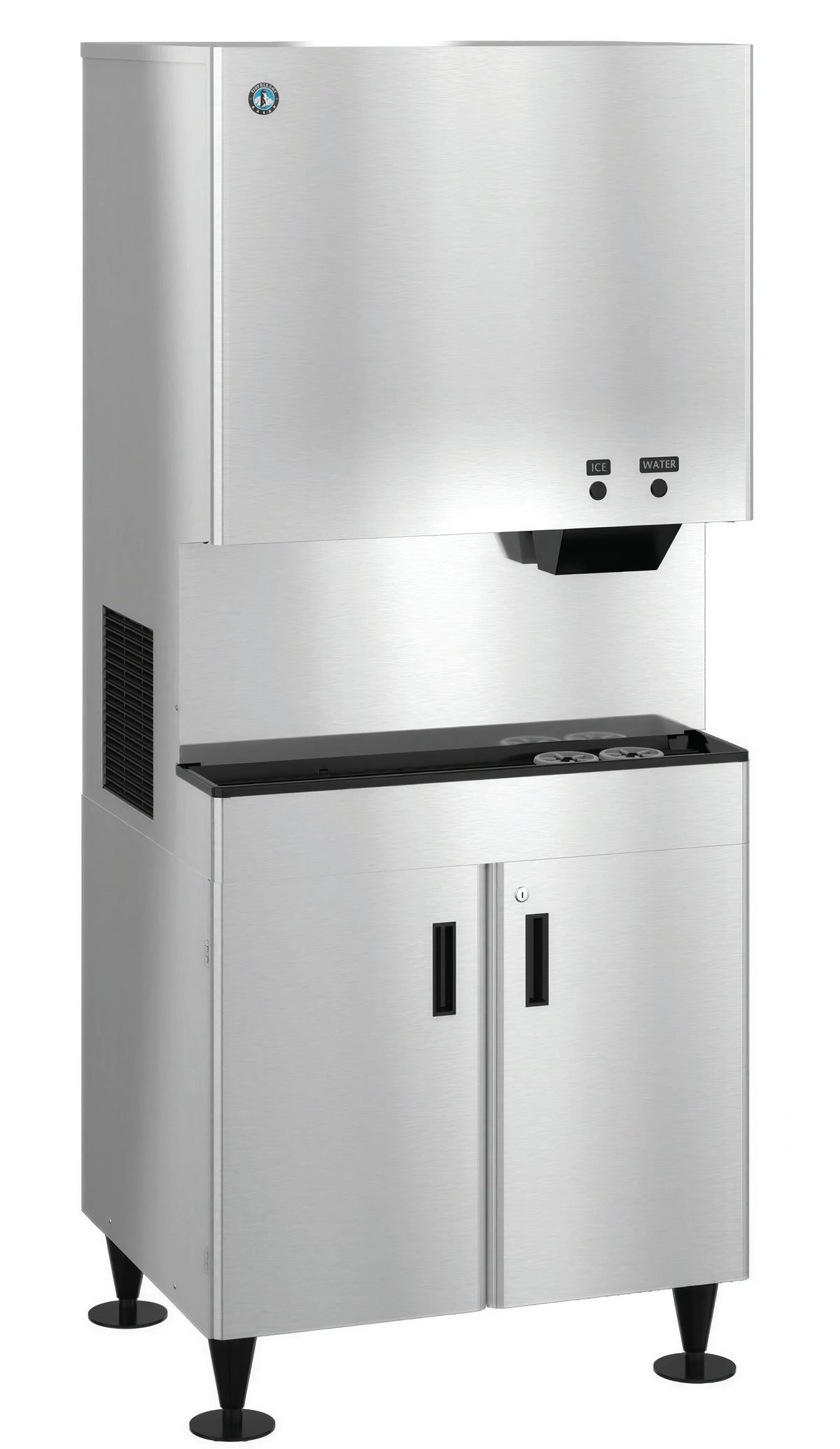 Hoshizaki DCM-700BAK Countertop Air-Cooled Cubelet Ice & Water Combination Machine, 95 lb Storage, 719 lb/24 hr