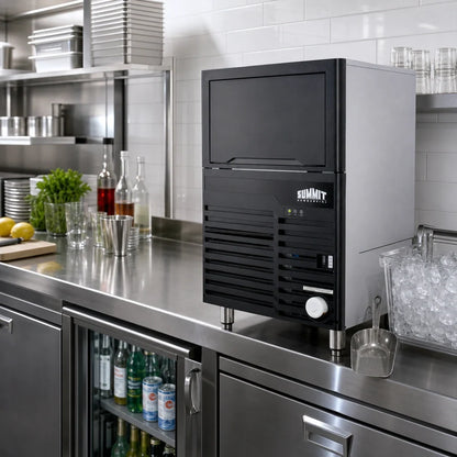 Summit Commercial BIM100 Countertop Dice Ice Machine with 100 lb/Day Production and 27 lb Storage