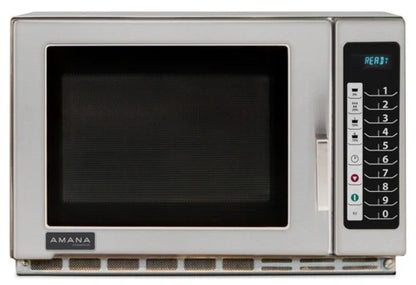 ACP Amana® Commercial RFS12TS Countertop Medium-Duty Commercial Microwave Oven, 1.2 cu. ft., 1200 Watts, 100 Programmable Settings