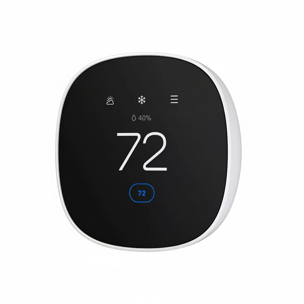 Smart Thermostat Built to Control 24V HVAC Systems, Color Touchscreen, App Control, Energy Star Certified