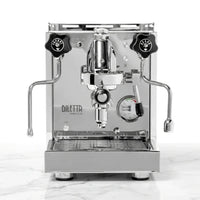 Espresso Machine Engineered for Commercial Performance, E61 Group Head, Heat Exchanger Boiler, Milan Built — Studio Shot