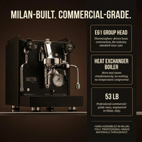 Espresso Machine Engineered for Commercial Performance, E61 Group Head, Heat Exchanger Boiler, Milan Built — Results & Stats