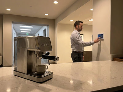 Customer photo of Compact Espresso Machine with Milk Frother, Espresso Machine with Milk Frother and Steamer, Stainless Steel Coffee and Espresso Machine for Latte and Cappuccino with Removable Water Tank Silver