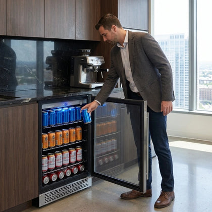 Lifestyle photo for the Beverage Refrigerators collection