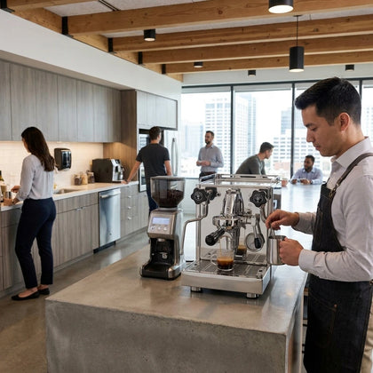Lifestyle photo for the Espresso Machines collection